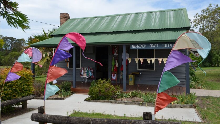 Wernincke Craft Cottage in the Park, Plunkett Street Nowra, celebrating 40 years.