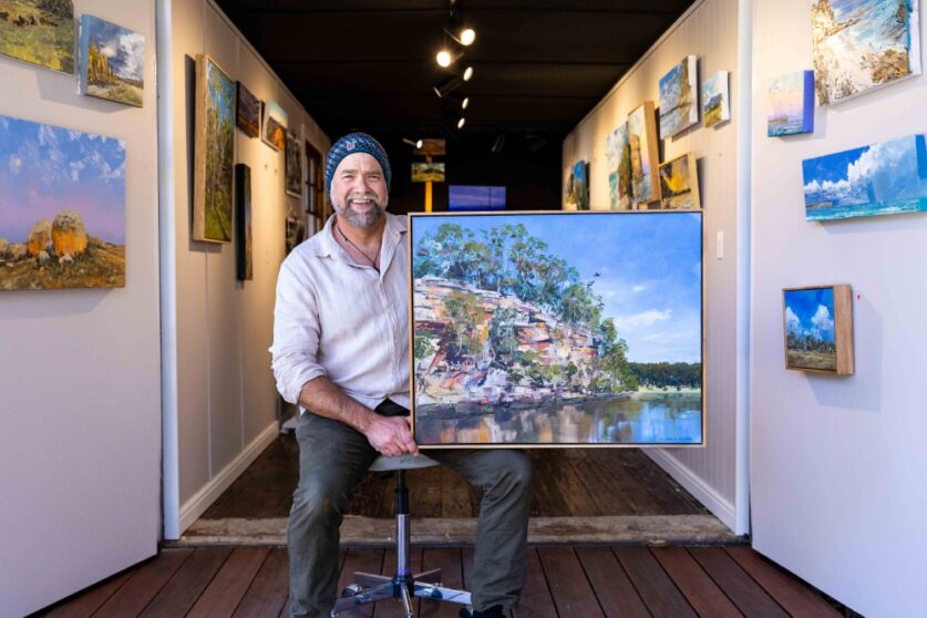 James Dicker opens his Tomerong studio to visitors on the Jervis Bay Arts Trail this weekend. Photo Tania Genoves