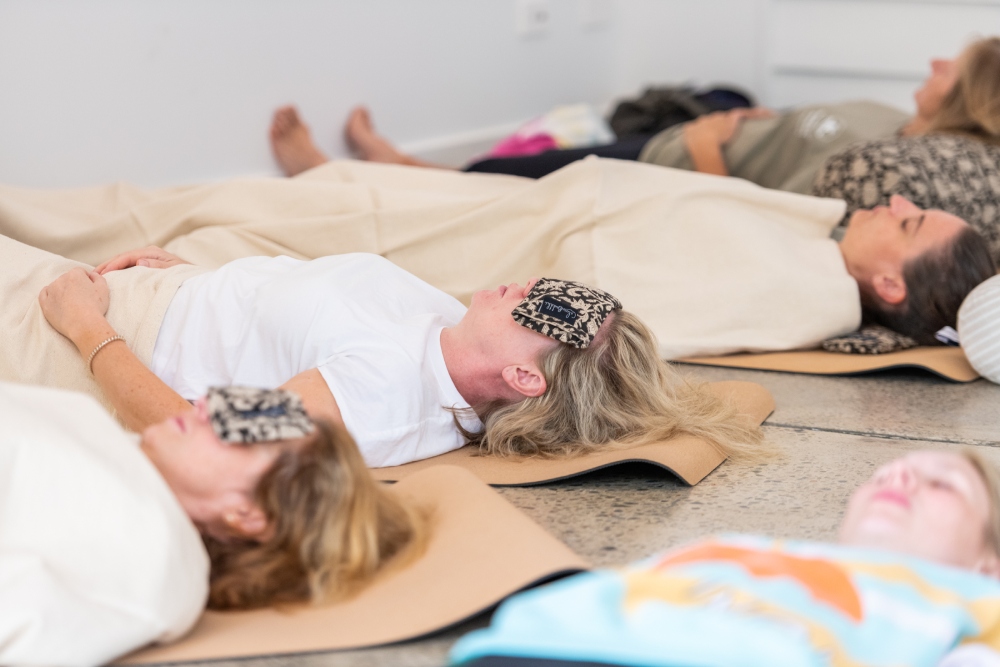 Meditation session in Jervis Bay