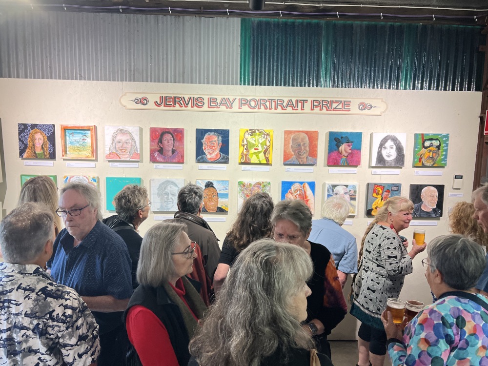 Jervis Bay Portrait Prize opened at Jervis Bay Brewing Co last Friday in Woollamia. Photo: Samantha Tannou