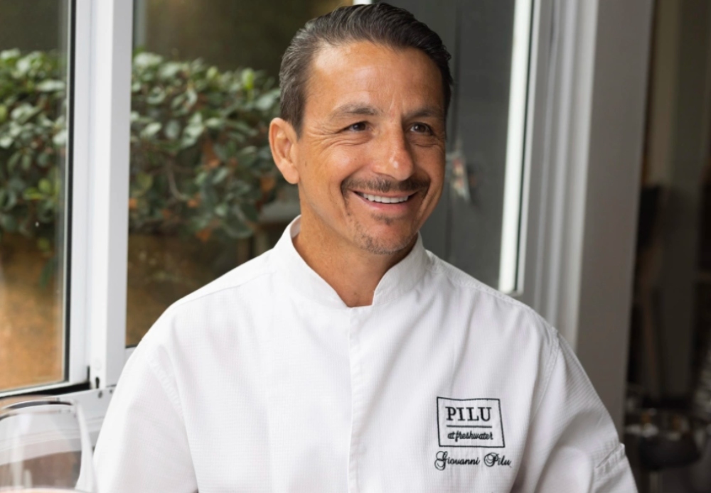 Portrait of hatted chef Giovanni Pilu for the Autumn Celebration of Food.