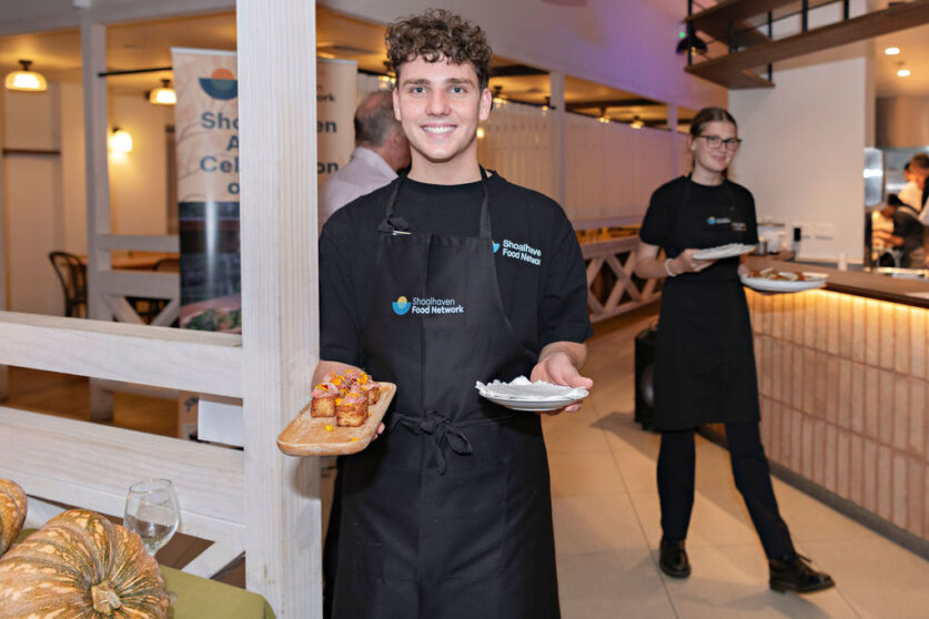 Students learn the ropes of hospitality in the Gaining Through Training Program with the Shoalhaven Food Network.