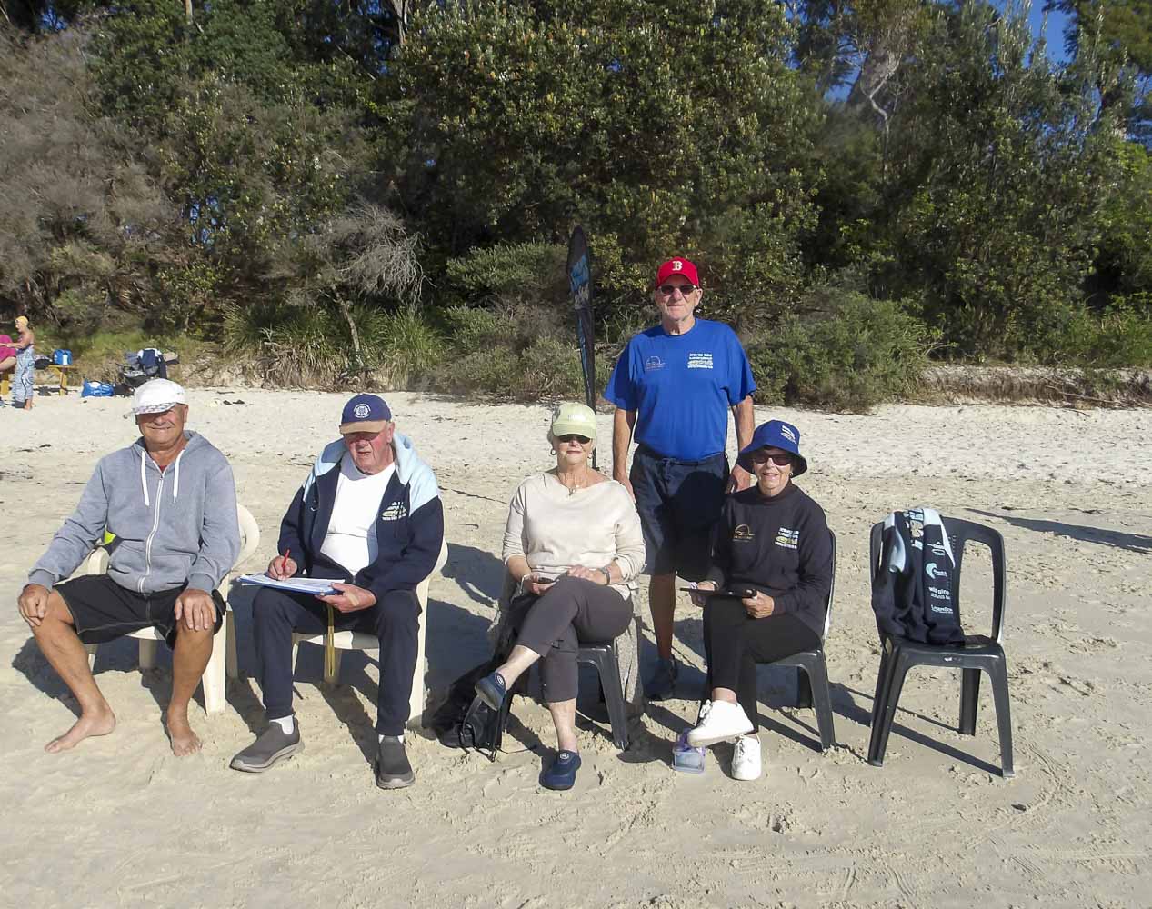 Time keepers and judges are among the Wobbegongs as well. Photo Seana Smith