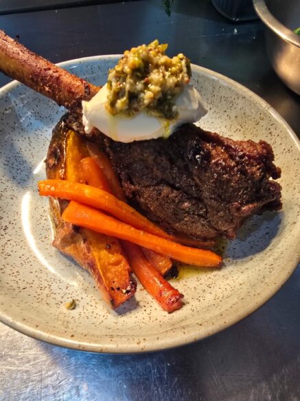 Lamb shank slow cooked to perfection by Sandbar Restaurant in Huskisson.